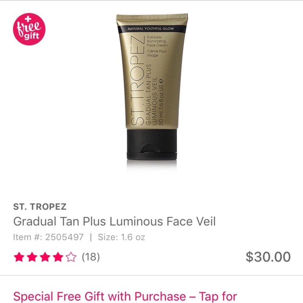 ST. TROPEZ gradual tan illuminating face cream